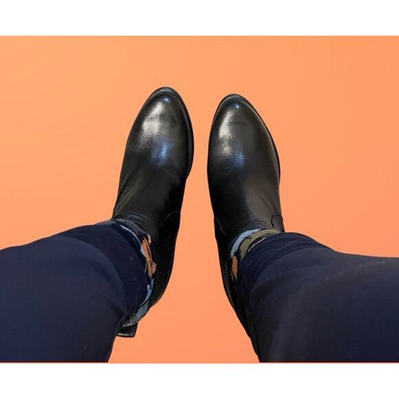 UGG Cobie II Chelsea Boots Black Womens Sz 11 High Heel Leather Booties NEW NWOB - Picture 10 of 12